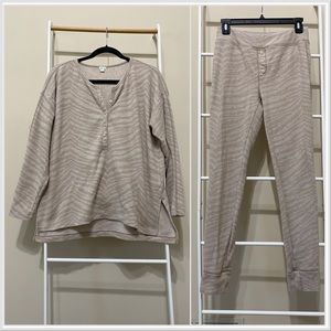 Aerie Tan Pajama Set